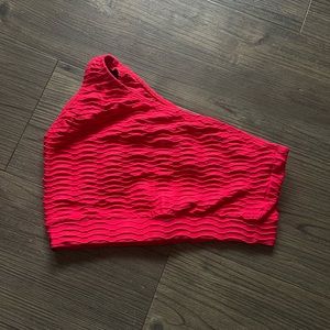 booty by brabants - red off the shoulder top